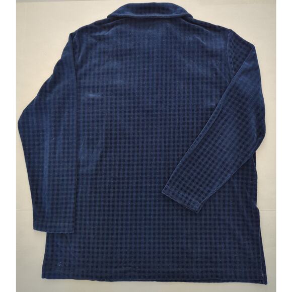 Diane Von Furstenberg The Color Authority Black Blue 1/4 Zip Tunic Womens Size L - Picture 5 of 5